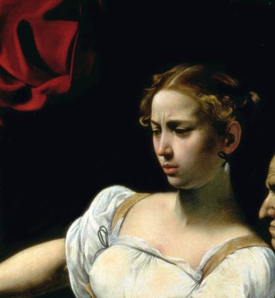 Judith and Holofernes (detail) by Michelangelo Merisi Caravaggio