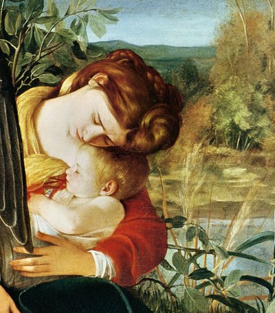 Rest on the Escape to Egypt (detail) by Michelangelo Merisi Caravaggio