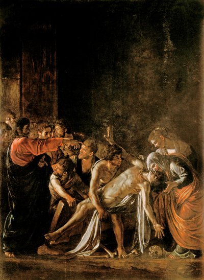 Resurrection of Lazarus by Michelangelo Merisi Caravaggio