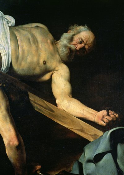 The Crucifixion of St. Peter (detail) by Michelangelo Merisi Caravaggio