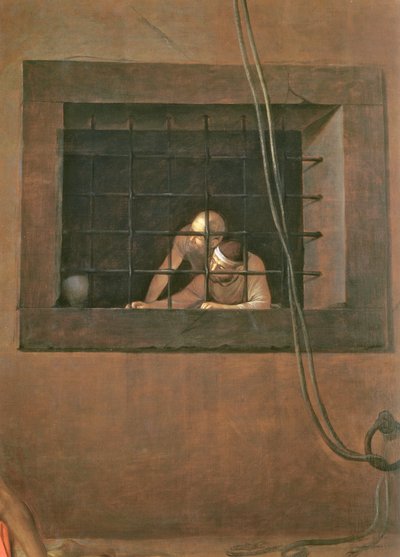 The Decapitation of St. John the Baptist (detail) by Michelangelo Merisi Caravaggio