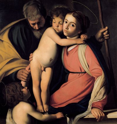 The Holy Family with John the Baptist as a Boy by Michelangelo Merisi Caravaggio
