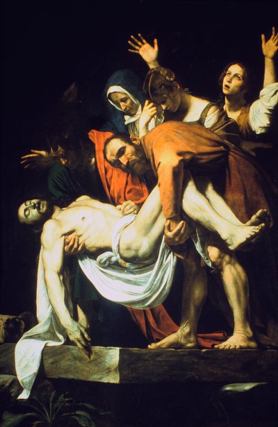 The Laying in the Tomb The Deposition The Entombment, 1602-1604 by Michelangelo Merisi Caravaggio