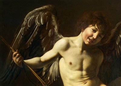 Cupid (detail) by Michelangelo Merisi da Caravaggio