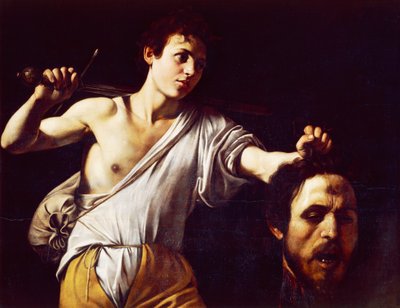 David with Head of Goliath by Caravaggio by Michelangelo Merisi da Caravaggio