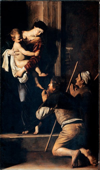 Madonna dei Pellegrini (Madonna di Loreto) by Michelangelo Merisi da Caravaggio