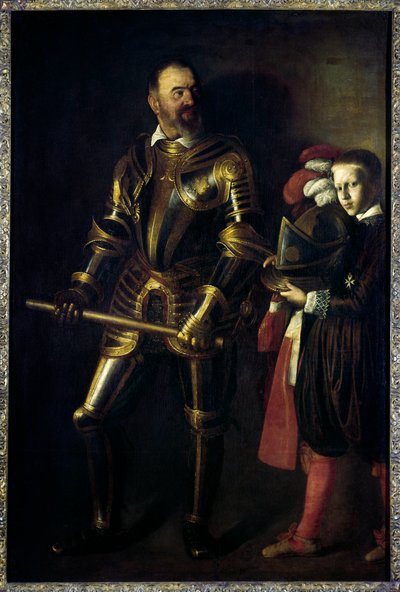 Portrait of Alof de Wignacourt, Grand Master of the Order of Malta, and His Page by Michelangelo Merisi da Caravaggio