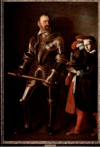 Portrait of Alof de Wignacourt, Grand Master of the Order of Malta and his page by Michelangelo Merisi da Caravaggio