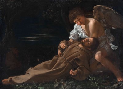 Saint Francis of Assisi Receiving the Stigma by Michelangelo Merisi da Caravaggio