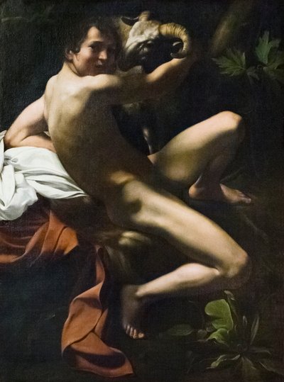 St John the Baptist, Youth with a Ram by Michelangelo Merisi da Caravaggio
