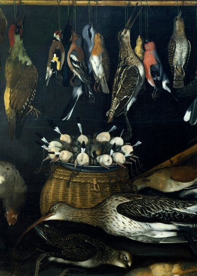 Still Life with Birds (detail) by Michelangelo Merisi da Caravaggio