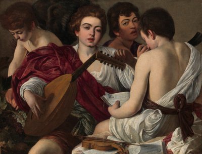 The Musicians, c.1595 by Michelangelo Merisi da Caravaggio