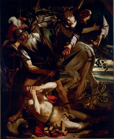 The conversion of St. Paul. Painting by Michelangelo Merisi dit Il Caravaggio by Michelangelo Merisi da Caravaggio