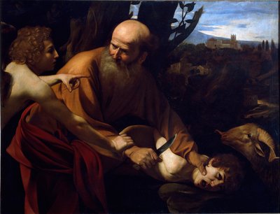 The Sacrifice of Isaac by Michelangelo Merisi da Caravaggio