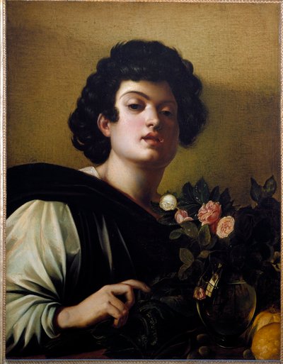 Young Boy in the Vase of Roses by Michelangelo Merisi da Caravaggio
