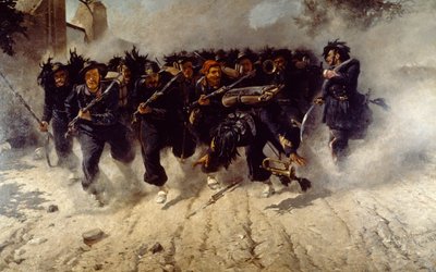Bersaglieri Charge at Porta Pia, by Michele Cammarano by Michele Cammarano