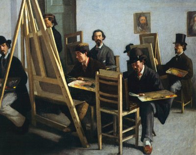 School of Painting, Circa 1865 by Michele Cammarano