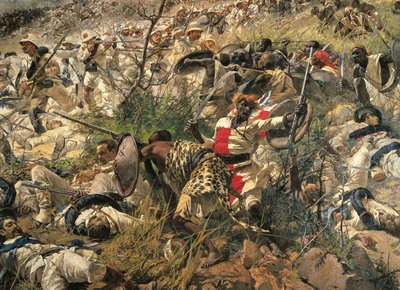 The Battle of Dogali (detail) by Michele Cammarano