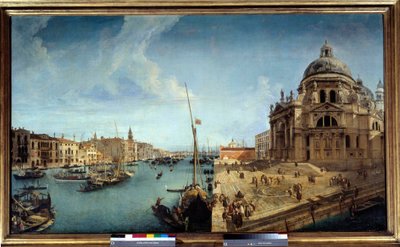 View on the Entrance of the Grand Canal and on the Church of Salute in Venice by Michele Marieschi