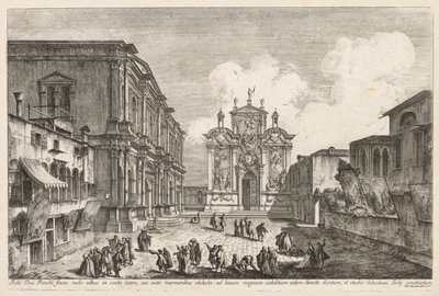 Views of Venice: Campo S. Rocco by Michele Marieschi