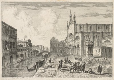 Views of Venice: Campo S. S. Giovanni e Paolo, 1741 by Michele Marieschi