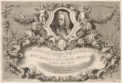 Views of Venice: Frontispiece - Title Page, 1741 by Michele Marieschi