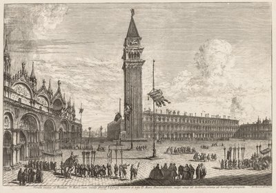 Views of Venice: Piazza and Piazzetta by Michele Marieschi