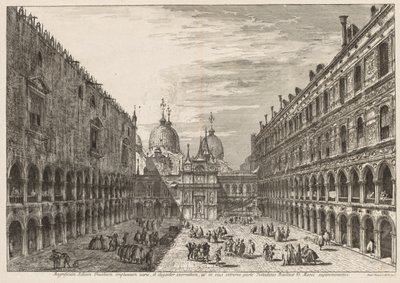 Views of Venice: The Courtyard of the Ducal Palace by Michele Marieschi