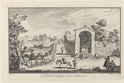 View of the Countryside near Gamberaia by Michele Marieschi after Giuseppe Zocchi