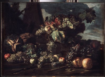 Still Life with Grapes by Michele Pace del Campidoglio