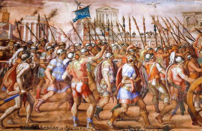 Triumph of the Consul Lucius Aemilius Paulus over Perseus King of Macedonia (detail) by Michele and Rocchetti Jacopo Alberti
