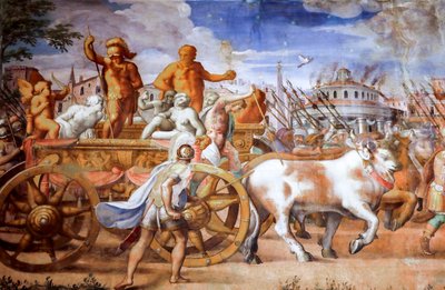 Triumph of the Consul Lucius Aemilius Paulus over Perseus King of Macedonia (detail) by Michele and Rocchetti Jacopo Alberti