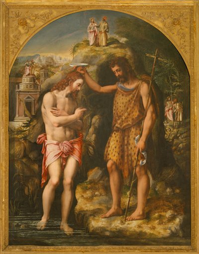 Baptism and Temptation of Christ by Michele di Ridolfo Tosini