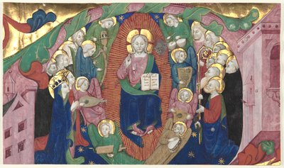 Fragment of a Historiated Initial from a Choir Book: Christ in Majesty by Michelino Molinari da Besozzo