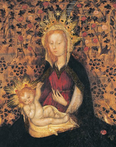 Virgin and Child (detail) by Michelino Molinari da Besozzo