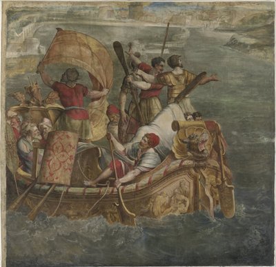 Landing of Scipio Africanus at Carthage by Michiel Coxie (I) (attributed to)