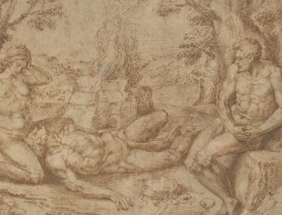 Adam and Eve Mourning the Death of Abel, ca. 1576 by Michiel Coxie