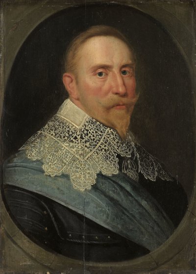 Portrait of Gustav II Adolf (1594-1632), King of Sweden by Michiel Jansz van Mierevelt (copy after)