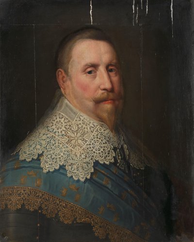 Portrait of Gustav II Adolf (1594-1632), King of Sweden by Michiel Jansz van Mierevelt (copy after)