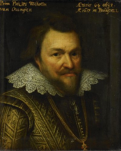 Portrait of Prince Philip William of Orange by Michiel Jansz van Mierevelt (workshop of)