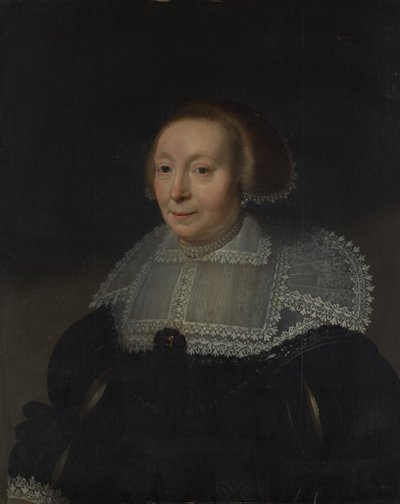 Portrait of a Woman with a Lace Collar by Michiel Jansz van Mierevelt