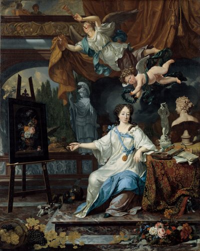 Allegorical Portrait of an Artist in Her Studio, c.1675-1685 by Michiel van Musscher