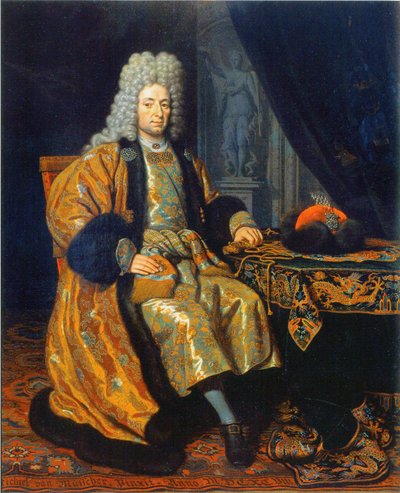 Portrait of François Lefort, 1656-1699, 1698 by Michiel van Musscher