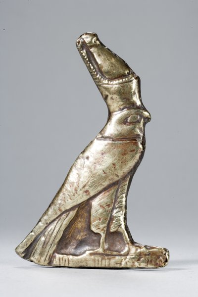 Amulet in the Form of a Falcon by Middle Kingdom Egyptian