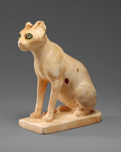 Cosmetic Vessel in the Shape of a Cat, c.1990–1900 BC by Middle Kingdom Egyptian