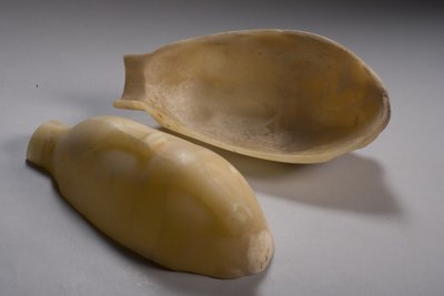 Two part vessel in the form of a duck by Middle Kingdom Egyptian