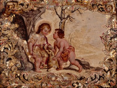 Infant Jesus and Infant John the Baptist by Miguel Gonzalez