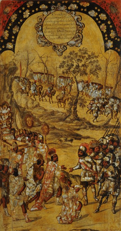 The Conquest of Mexico, Panel VIII, c.1696-1715 by Miguel Gonzalez
