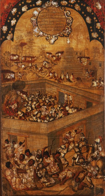 The Conquest of Mexico, Panel VII by Miguel Gonzalez