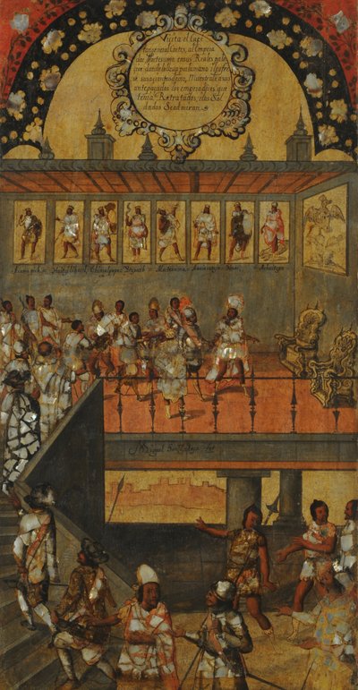 The Conquest of Mexico, Panel XII, c.1696-1715 by Miguel Gonzalez